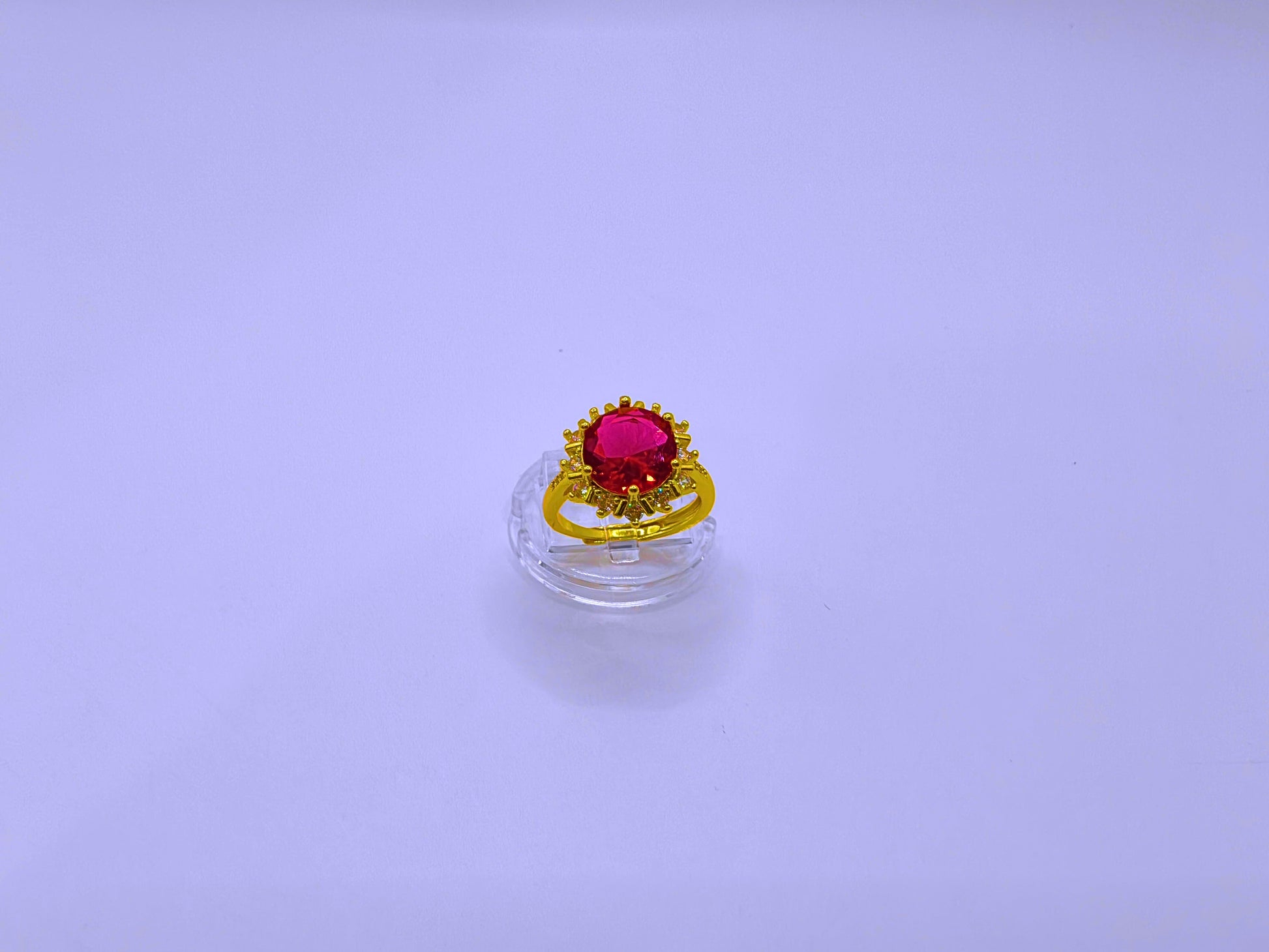 RB0013 - Anillo Cobre Copo Nieve Ajustable Chapa Oro 10K Calenbi Calenbi Joyería