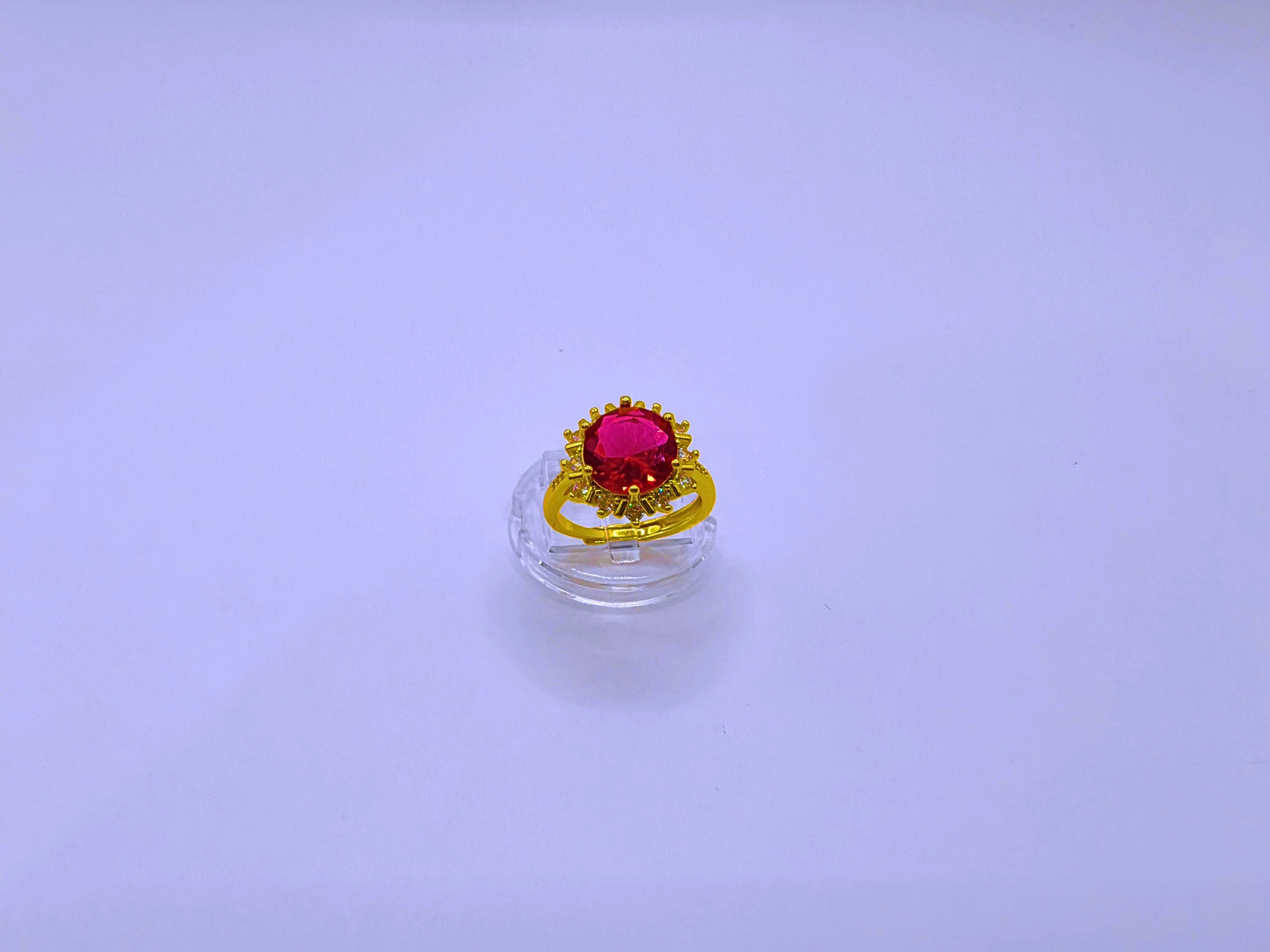 RB0013 - Anillo Cobre Copo Nieve Ajustable Chapa Oro 10K Calenbi Calenbi Joyería