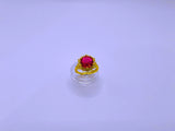 RB0013 - Anillo Cobre Copo Nieve Ajustable Chapa Oro 10K Calenbi Calenbi Joyería
