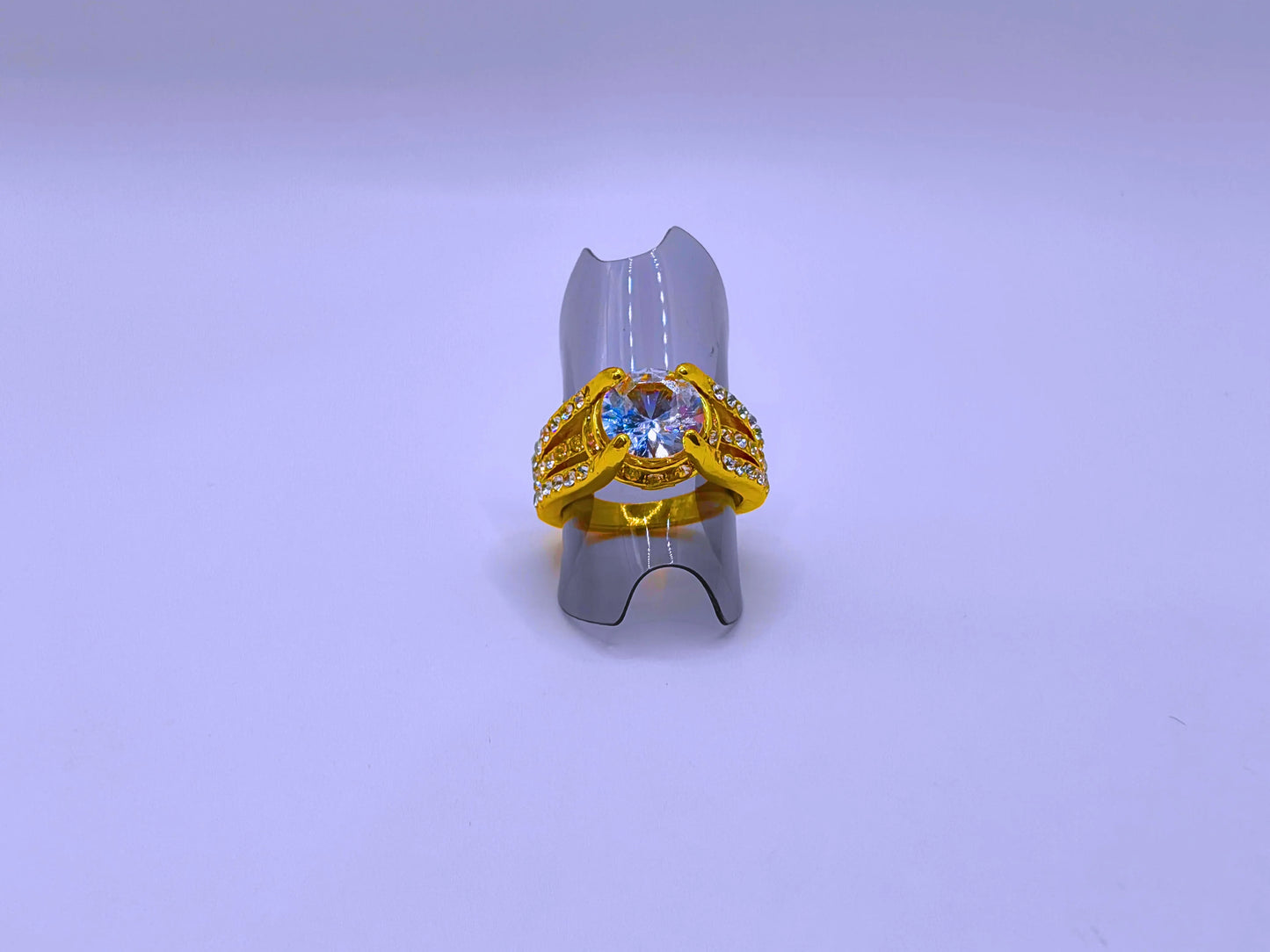 RB0001,02,03 - Anillo Cobre Moderno Circonita Cubica Chapa Oro 14k Calenbi Calenbi Joyería