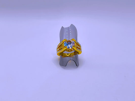 RB0001,02,03 - Anillo Cobre Moderno Circonita Cubica Chapa Oro 14k Calenbi Calenbi Joyería