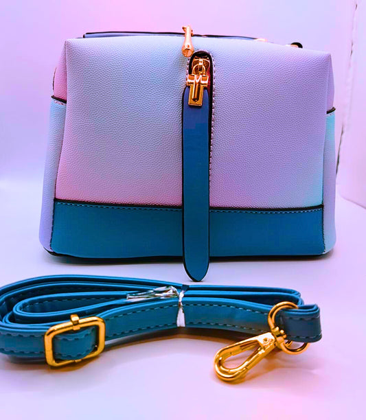 BG0004 - Bolsa Pequeña Hombro Azul Multicolor Calenbi