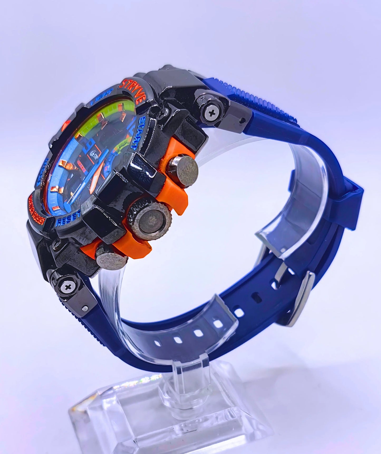 WA0018 - Reloj Acero Inoxidable Plástico Azul Marino Strive