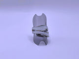 RB0006-10 Anillo Acero Inoxidable Epoxica Chapa Oro 10k Calenbi Calenbi Joyería