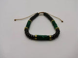 BB0012 - Pulsera Cobre Cuentas Verde Jade Ajustable Calenbi Calenbi Joyería