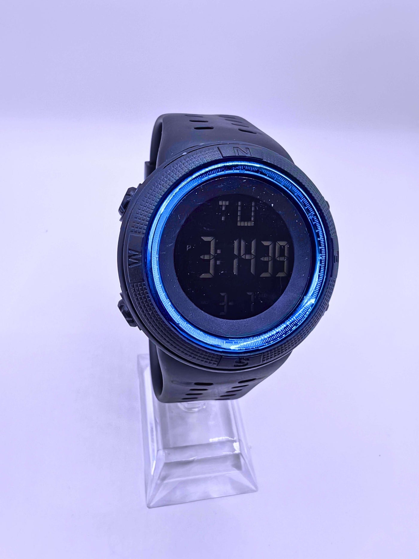 WA0021 - Reloj Digital Deportivo Circulo Azul Cielo Calenbi Calenbi Joyería