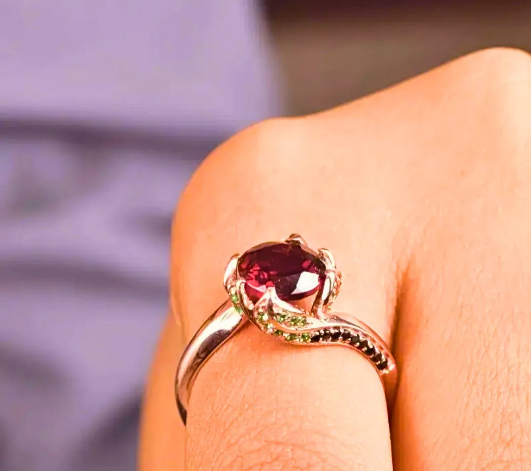 RB0062 - Anillo Cobre "Flor Eterna" Circonita Cubica Calenbi Calenbi Joyería