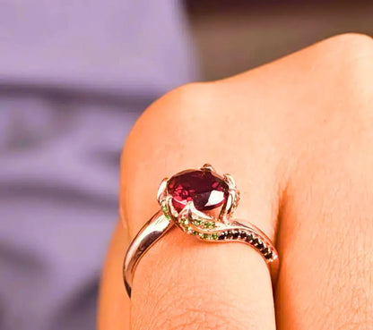 RB0062 - Anillo Cobre "Flor Eterna" Circonita Cubica Calenbi Calenbi Joyería