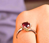 RB0062 - Anillo Cobre "Flor Eterna" Circonita Cubica Calenbi Calenbi Joyería