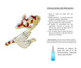 Anillo S925 Ley "Pez Koi Rojo" Ajustable Calenbi