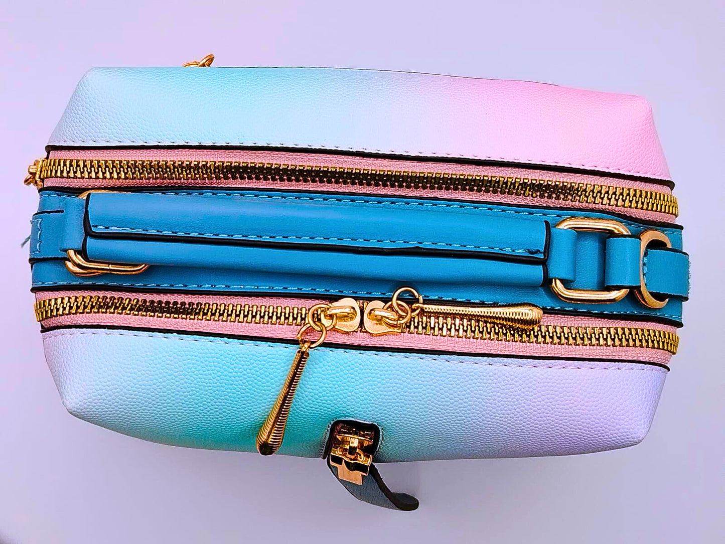 BG0004 - Bolsa Pequeña Hombro Azul Multicolor Calenbi