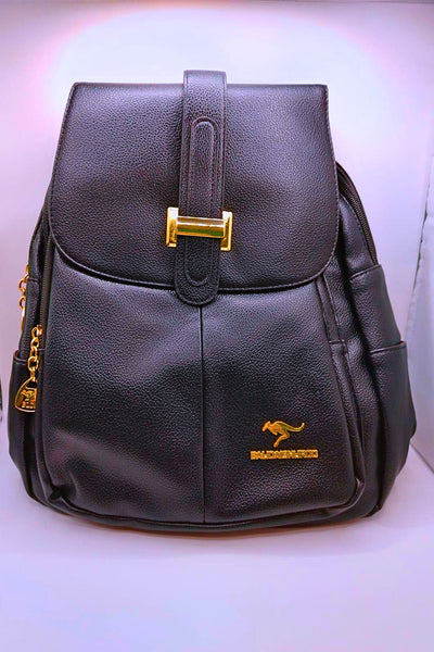 BG0005 - Mochila Pequeña Negra Kanguroo Calenbi Joyería