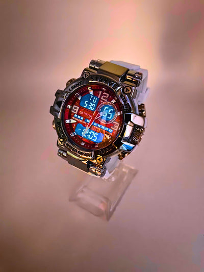 WA0022 - Reloj Digital/Análogo Blanco Acero Strive Calenbi Joyería