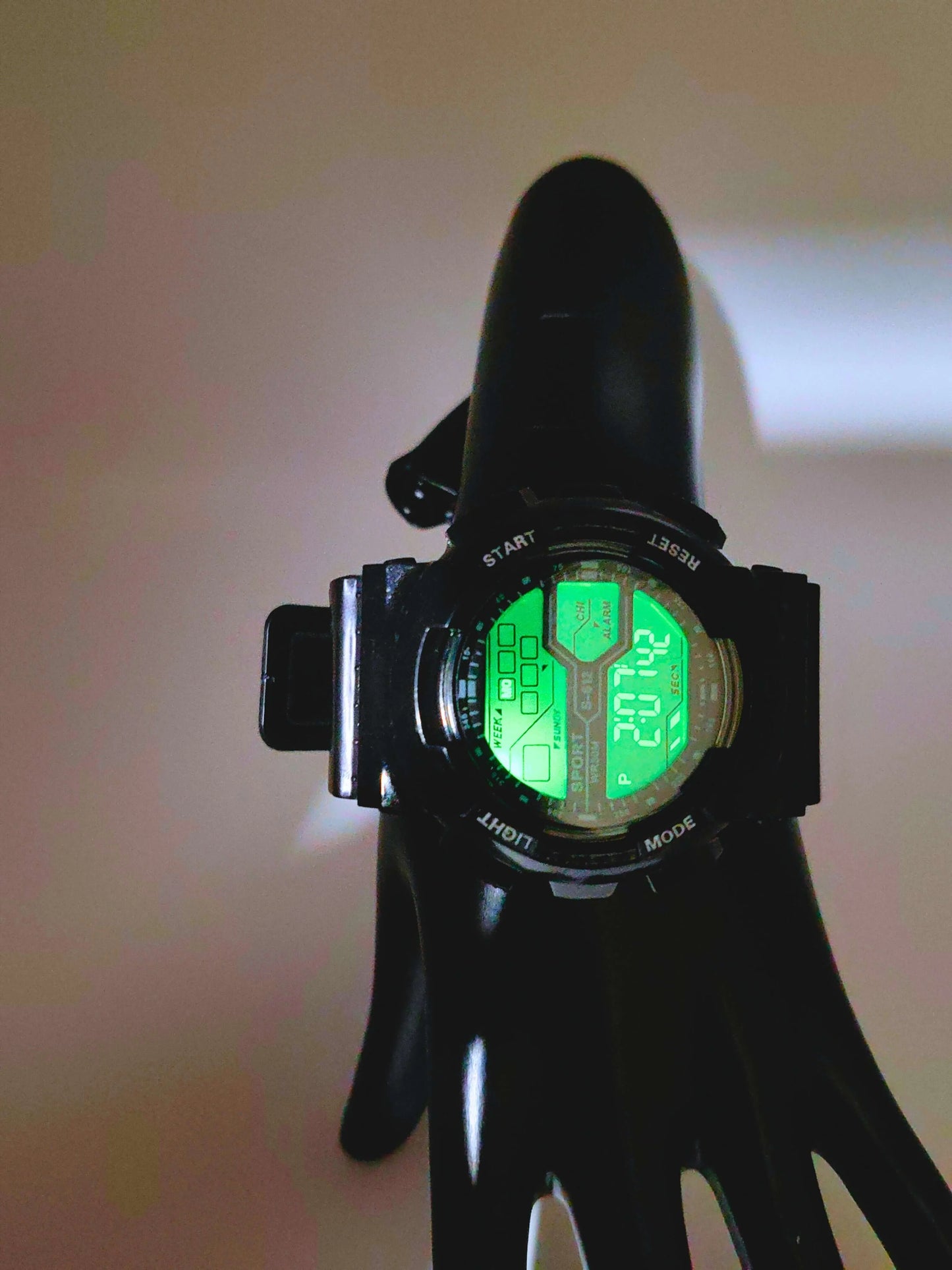 WA0012 - Reloj Digital Plástico Negro Calenbi Calenbi Joyería