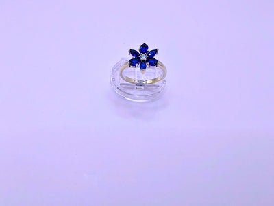 Anillo Plata Ley 925 Flor Circonita | Calenbi - SR0051 