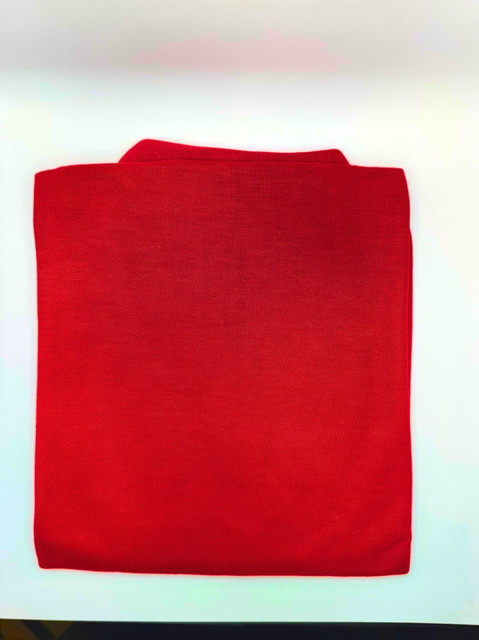 Playera Polo Caballero Chica Rojo