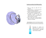 Anillo S925 Ley "Alacrán" Circonita Morada Ajustable Calenbi