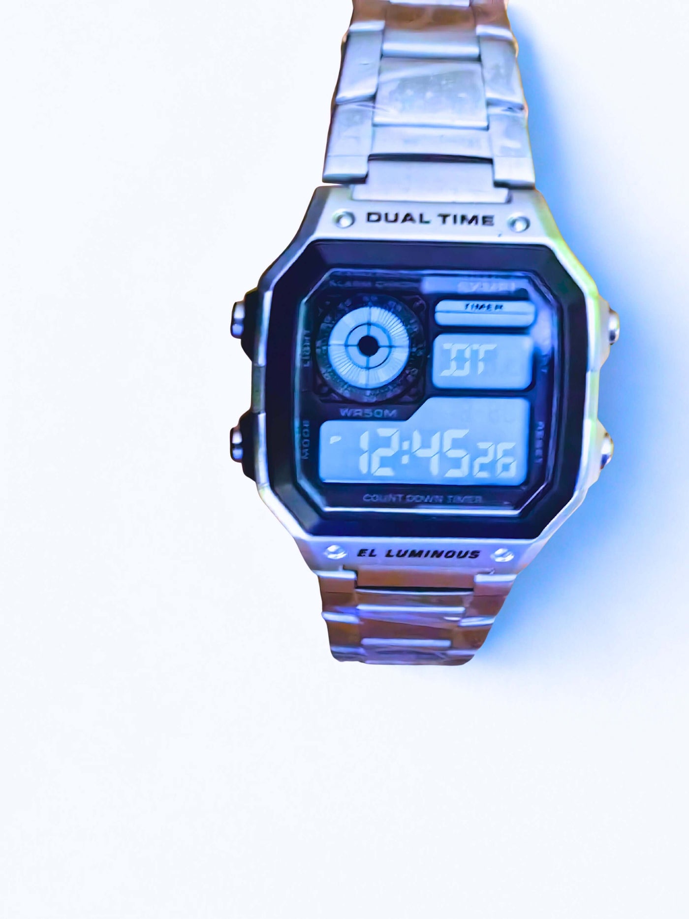 WA0007 - Reloj Digital Acero inoxidable Plata SKMEI Calenbi Joyería