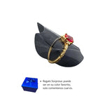 Anillo Plata Esterlina 925 Chapa Oro 10k Calenbi