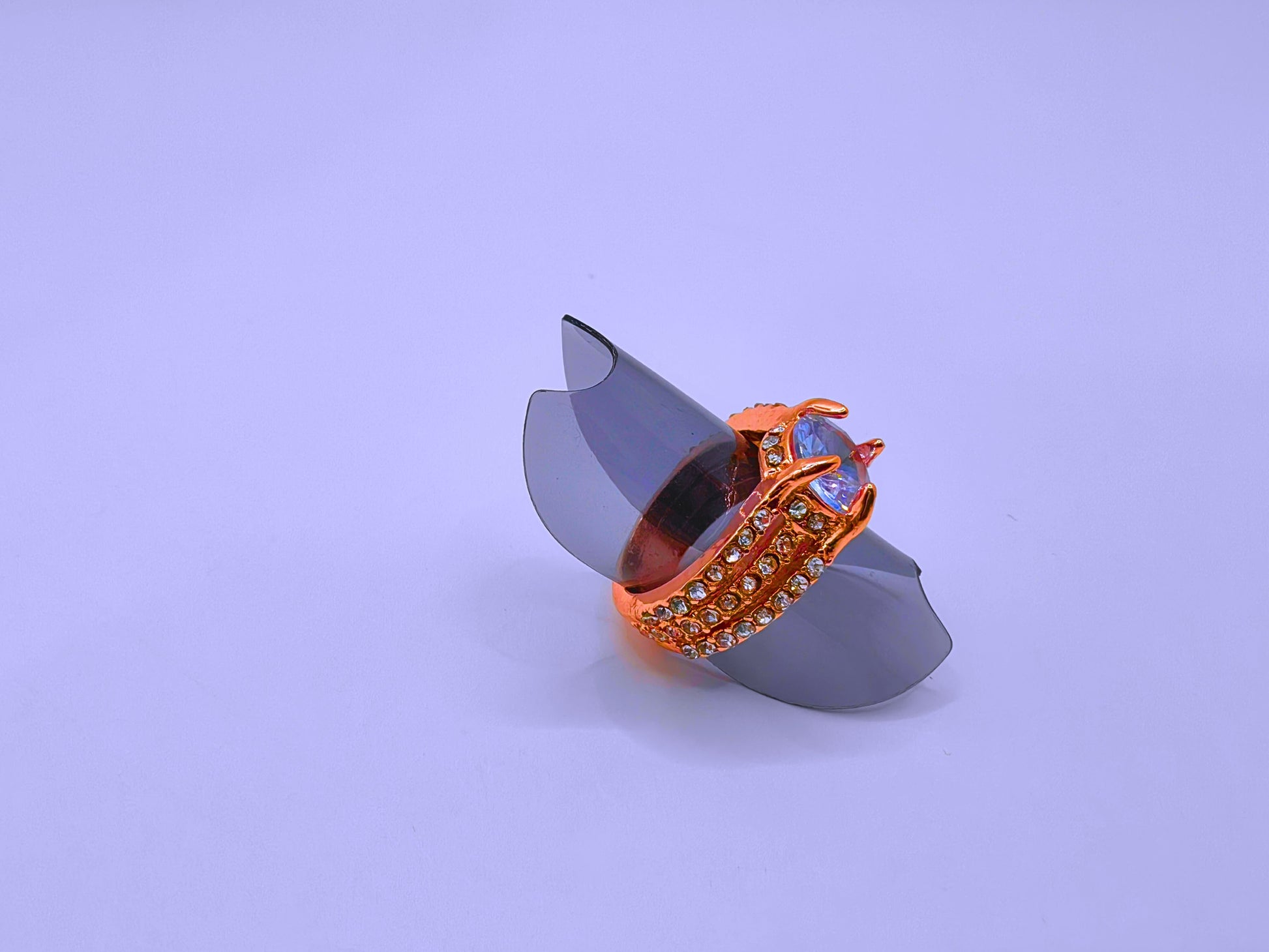 RB0001,02,03 - Anillo Cobre Moderno Circonita Cubica Chapa Oro 14k Calenbi Calenbi Joyería