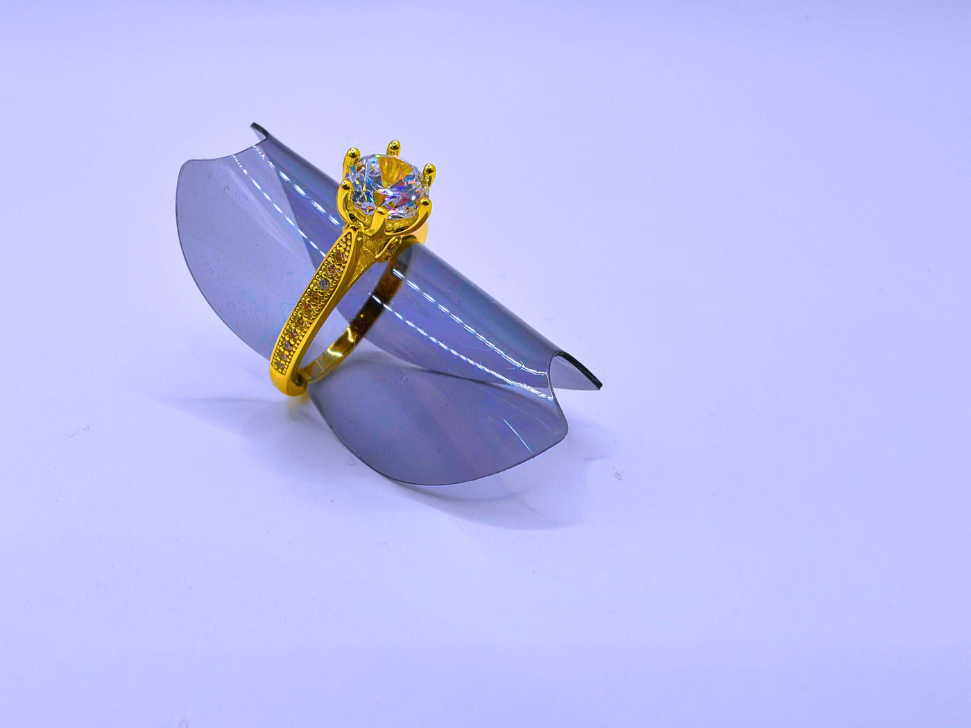 Anillo Plata Ley 925 Chapa Oro 14k Calenbi - SR0050