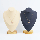 Exhibidor De Collar Joyería Gris Oscuro Grade